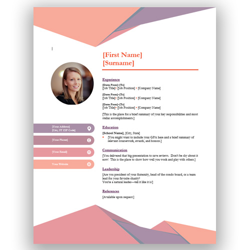 CV-Resume Templates | Mail My CV / Resume | | Free CV and Resume ...